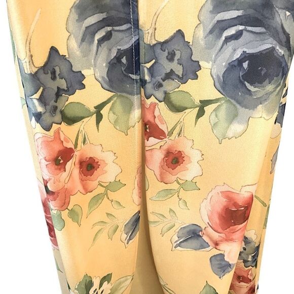 WESTSIDE Clothing Company Dress Size 10P Vintage 1980s Yellow Floral - Picture 4 of 13